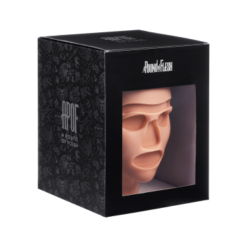 A Pound of Flesh - Tête pour tatouage modulaire, maquillage permanent et piercing - Ton 2 sur l'échelle de Fitzpatrick