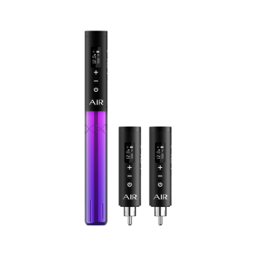 Machine PMU sans fil EZ Lola Air avec deux batteries supplémentaires - Noir & Violet dégradé