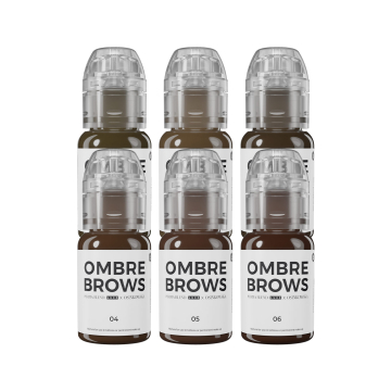 Encre PMU Perma Blend Luxe - Set Ombre Brows de Paulina Osinkowska - 6x 15 ml