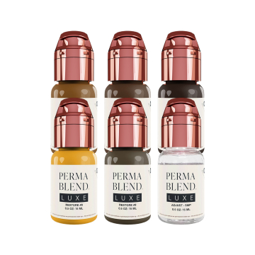 Encre PMU Perma Blend Luxe - Set Stevey G. Restore - 6x 15 ml Encre PMU Perma Blend Luxe - Set Stevey G. Restore - 6x 15 ml