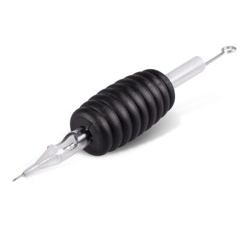 Pack de 5 Sets Jetables Killer Ink Tube/Manchon 25mm - Buse Ronde + Aiguilles Bug Pin (0,25mm) Rondes pour Ombrage