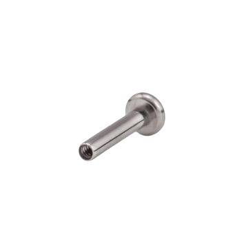 Tige de labret en titane à filetage interne Tilum - Disque plat - Version 2