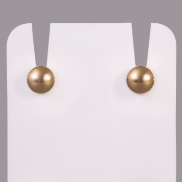 Boucles d'oreilles standard Studex pour piercing plaquées or - Boules classiques