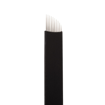 Boîte de 25 Jenn Boyd Ink - Brow Slayer Microblades / Aiguilles de Microblading - 10.25 Curved Slant