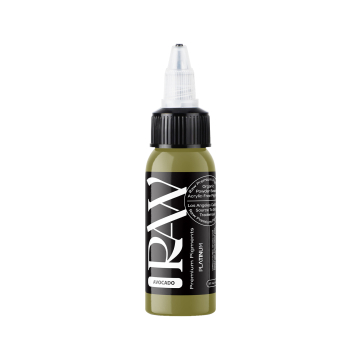 Encre de Tatouage Raw Pigments Platinum - Avocado - 30 ml