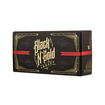 Boîte de 50 aiguilles Black N Gold Legacy Premium - Hollow Liner
