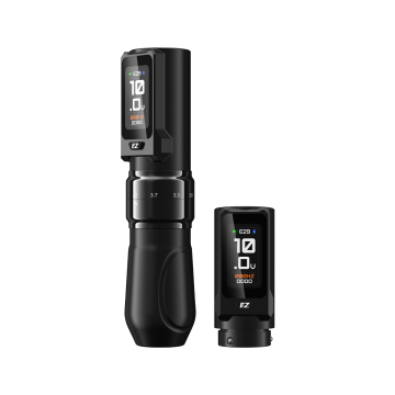 Pen de tatouage sans fil EZ P3 Pro Touch avec batterie supplémentaire - Noir