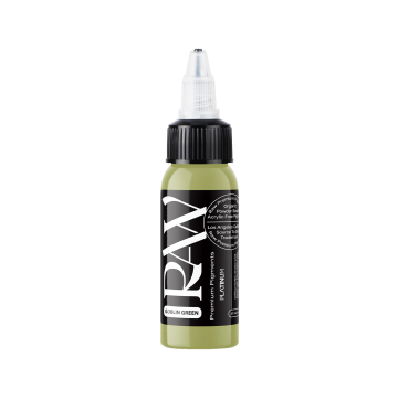 Encre de Tatouage Raw Pigments Platinum - Goblin Green - 30 ml