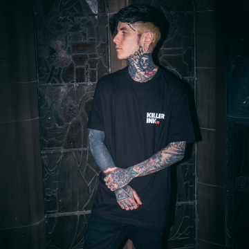 Killer Ink par Hobo Jack - Sid the Skull T-shirt Bloc - Noir