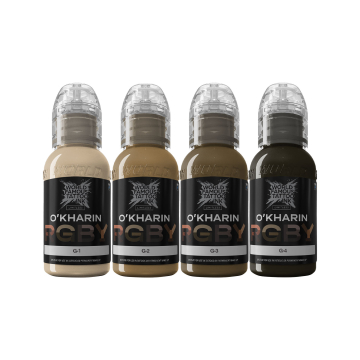 Encre World Famous Limitless - Sasha O'Kharin Set RGBY Green - 4x 30 ml