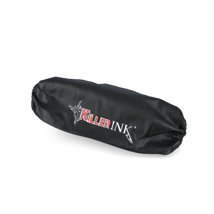 Box of 50 Killer Ink black arm sleeves in branded packaging bag