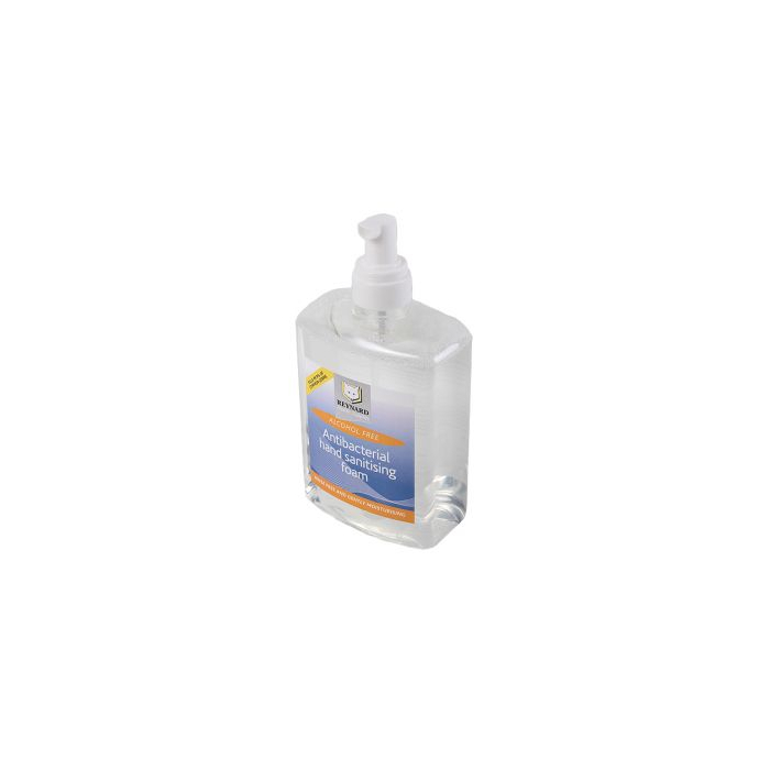Tattoo 500ml Antibacterial Pump Hand Foam bottle with clear liquid and white pump dispenser.