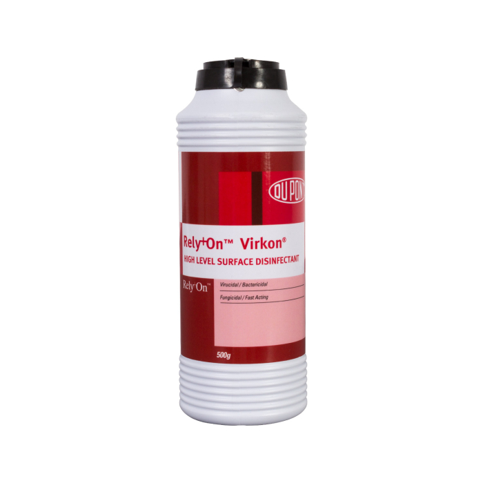 Virkon Powder Disinfectant 500g bottle high level surface cleaner