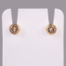Boucles d'oreilles standard Studex pour piercing plaquées or - Avril/Cristal