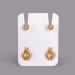 Boucles d'oreilles standard Studex pour piercing plaquées or - Avril/Cristal