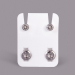 Boucles d'oreilles standard Studex pour piercing en acier inoxydable - April Crystal