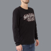 Luxury Hustle Wear - T-Shirt Manches Longues El Whyner 'Hustle Butter Deluxe' en Noir