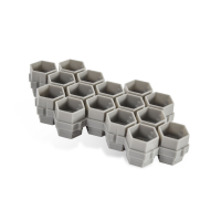 Pack de 50 Hive Caps - Soldier Bee Gris (200 godets à encre)