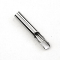 Buse pour Tatouage en Acier Inoxydable 316 - Plate Ouverte (Taille au Choix)