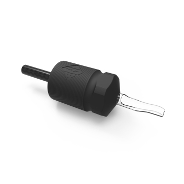 Boite de 15 Ensembles Jetables Black N' Gold Legacy Tube/Manchon 30MM en Fibre de Carbone - Plat Ouvert