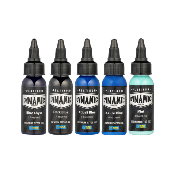 Encre Dynamic Platinum - Lagoon Set 5x 30 ml