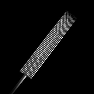 Boite de 50 Aiguilles pour Tatouage en Acier Inoxydable Stériles Killer Ink Precision (0,35mm) Flat