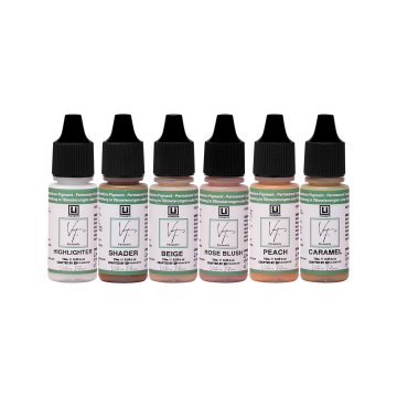 Li Pigments x Victoria Felicia Set de pigments aréole 3D - 6x 10ml