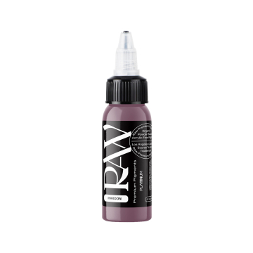 Encre de Tatouage Raw Pigments Platinum - Maroon - 30 ml