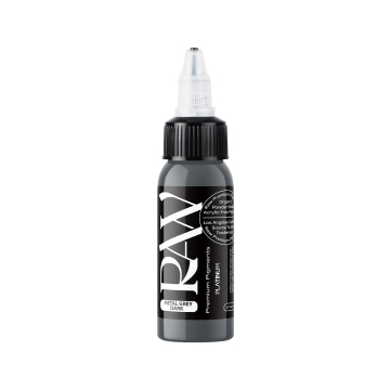 Encre de Tatouage Raw Pigments Platinum - Metal Grey Dark - 30 ml