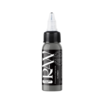 Encre de Tatouage Raw Pigments Platinum - Metal Grey Light - 30 ml