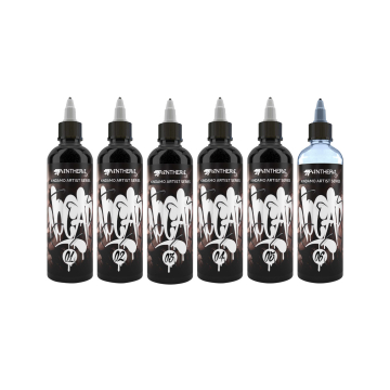 Set Encre Noire Panthera x Kindamo - 6x 150 ml