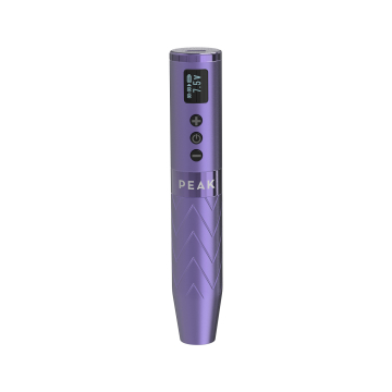 Peak Astra - Machine à tatouer de type stylo sans fil pour maquillage permanent avec stroke ajustable - Violette