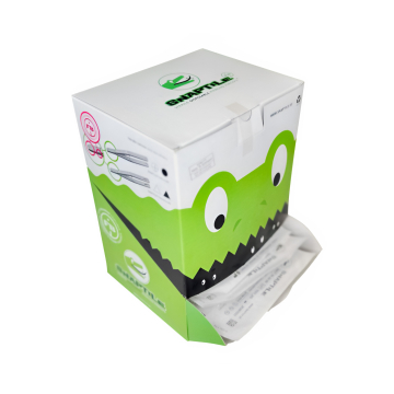 Boîte de 100 Pinces de perçage rondes ouvertes jetables stériles Snaptile