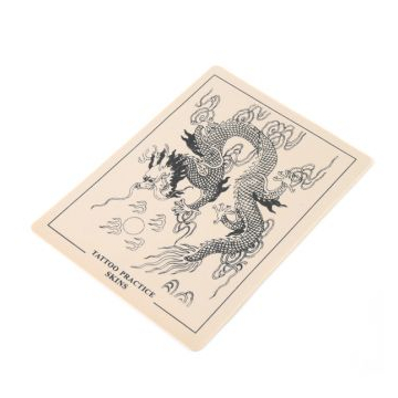 Peau d'Entrainement pour Tatouage - Motif Dragon (14,5 x 19,5cm)