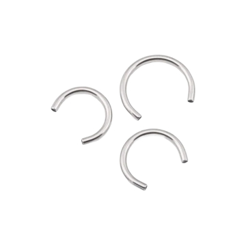 Barre circulaire en titane avec filetage interne Tilum