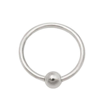 Anneau à bille fixe en titane trempé Tilum
