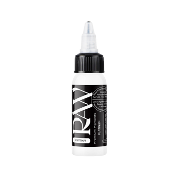 Encre de Tatouage Raw Pigments Platinum - Whiteout - 30 ml