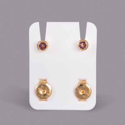 Boucles d'oreilles standard Studex pour piercing plaquées or - Juin/Alexandrite