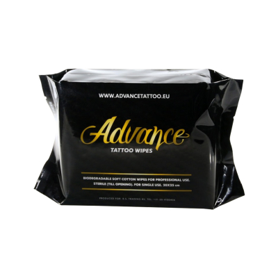 Paquet de 20 lingettes biodégradables Advance Tattoo