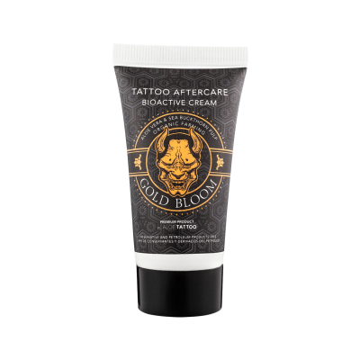Aloe Tattoo Gold Bloom Nouvelle formule Tubes de soin après traitement sur Présentoir 12x 30 g