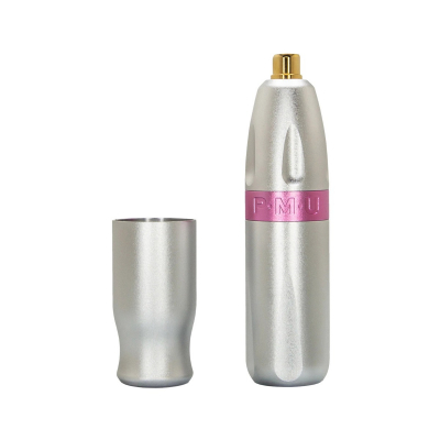 Pen Bishop PMU - Argent avec bande rose - Frappe de 2,5 mm