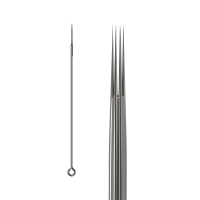 Boite de 50 aiguilles KWADRON 0,35mm LONG TAPER - Empty Round Liner
