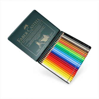 Faber-Castell - Boite Métallique Albrecht Durer (24 Crayons pour Aquarelles)