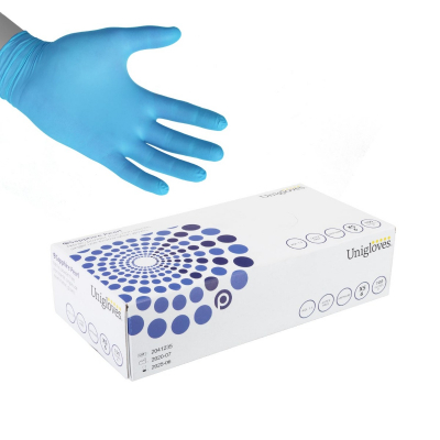 Boite de 100 gants Unigloves Sapphire Pearl (nitrile) - Sapphire