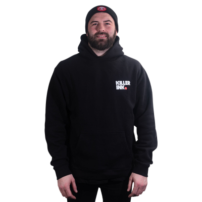 Killer Ink par Hobo Jack - Sid the Skull Hoodie Relax - Noir