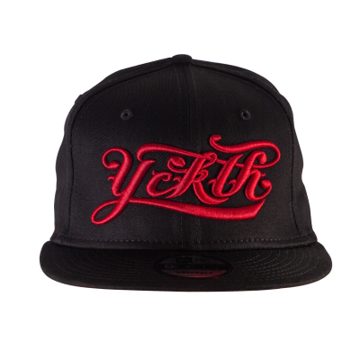 Luxury Hustle Wear - Casquette 9FIFTY 'YCKTH' en Noir avec Logo Rouge