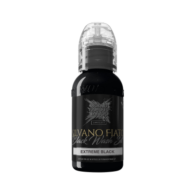 Encre de tatouage World Famous Limitless - Silvano Fiato - Extreme Black - 30 ml