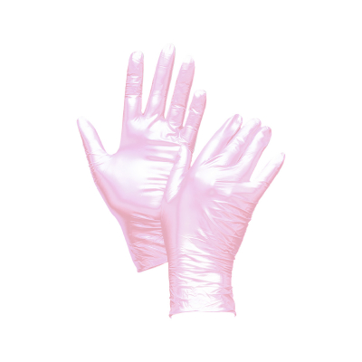 Boîte de 100 gants en nitrile rose Fancy de Uniglove