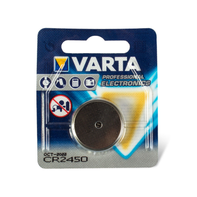 Pile Ronde Varta 3V DL2450 Lithium Mangan pour Pédale de Contact sans Fil Critical CX