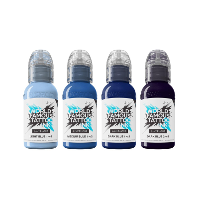 Encre World Famous Limitless - Collection Shades of Blue - 4x 30 ml